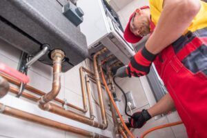 heating tech working on system